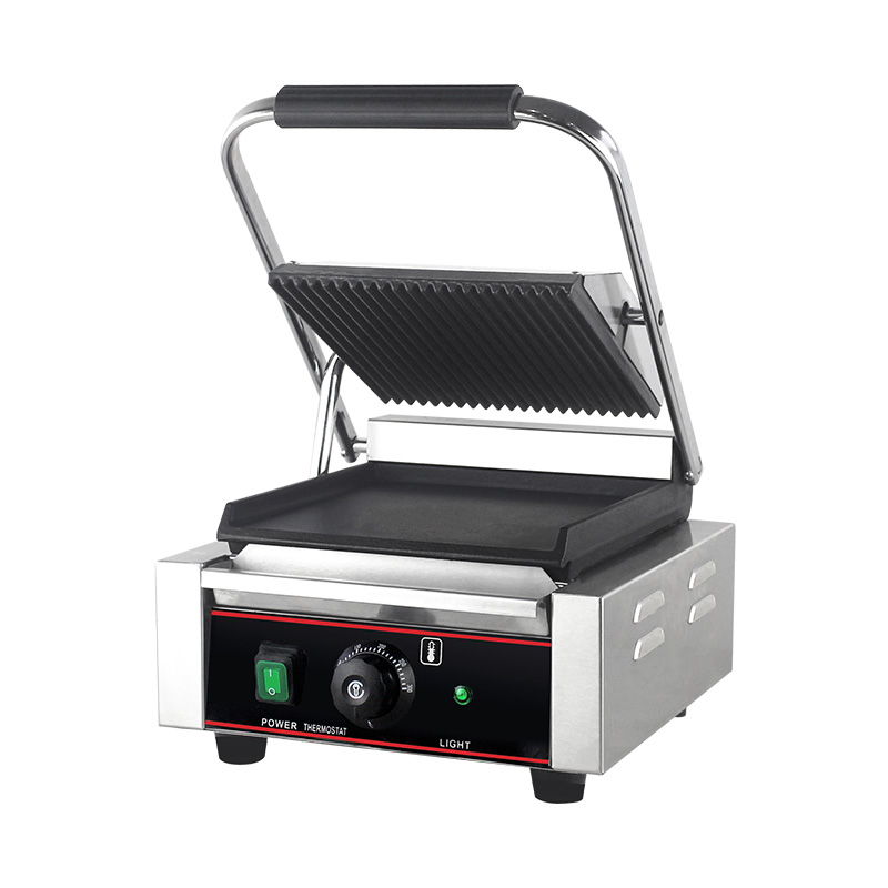 Stainless Steel Commercial Electric Panini Grill Kitchen Machine
